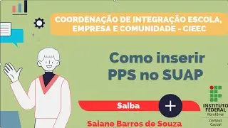 PASSO 1 - COMO INSERIR PPS NO SUAP