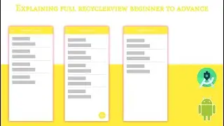 Recycler view android example - Beginner to advance