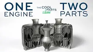 Turbo Jet Engine 3D Printed In Only Two Parts