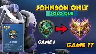 I PLAYED JOHNSON ONLY FROM EPIC TO MYTHIC (Hardest challenge)
