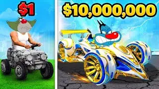 OGGY AND JACK PLAYING NEW CAR RACE IN ROBLOX!