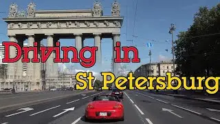Driving in St Petersburg Russia - Day and Night
