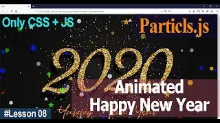 How to create a Happy New Year Landing Page as a Background? | Web Design