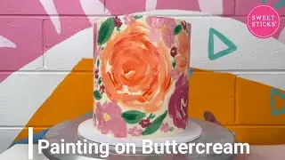Using Sweetsticks Paint Powders for Painting on Buttercream