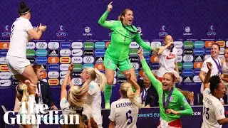 'It's coming home': The moment England gatecrash press conference after Euro 2022 win