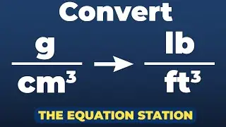 How to convert grams per cubic centimeter to pounds per cubic feet | Physics Practice Problem