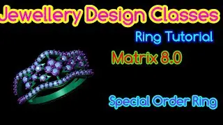 How To Male Gold Ring For Matrix 8||3D Gemvision Jewelry Designs PART-98