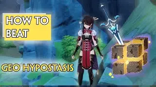 GENSHIN IMPACT • How to BEAT GEO HYPOSTASIS World Boss With BEIDOU √Lv60