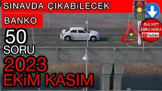 BİZİ ÖNEREN KURSLARA TEŞEKKÜRLER/ 2023 EKİM KASIM EHLİYET SINAV SORULARI/ 2023 EHLİYET SORULARI ÇÖZ