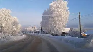 НАГОРСК - ПОДРЕЗЧИХА, ДОРОГА ЗИМОЙ.
