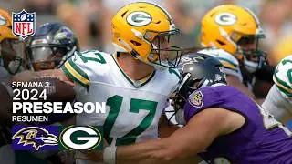Baltimore Ravens vs. Green Bay Packers | Semana 3 - Pretemporada NFL 2024 | Resumen en español