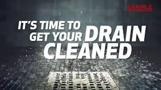 Plumbing Services - Clearing Clogs Digital Signage