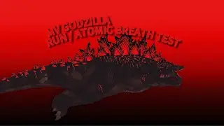 Monsterverse Godzilla run / atomic Breath test |  #homepage #godzilla #sticknodes | NEo0