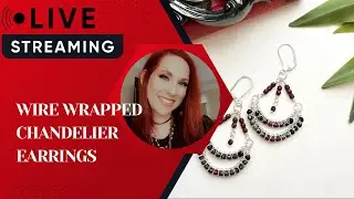 Wire Wrapped Chandelier Earrings