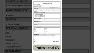 रिज्यूमे कैसे बनाये | Resume Kaise Banaye | CV Kaise Banaye | MS Word | Technical Tutor | #resume