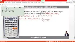NEB 2079  ✅ | Arrangement of letters of DETERRANT so that repeated letters do not come together