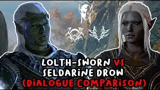 Lolth-Sworn and Seldarine Drow Dialogue Comparison [Baldur's Gate 3]