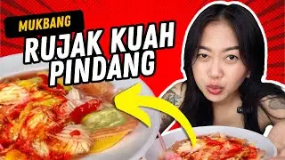 ASMR MAKAN RUJAK KUAH PINDANG PEDES‼️#asmr #mukbang #rujakkuahpindang
