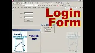 How to Create a basic Login Form ~ DataPig