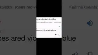 Roses are red violets are blue...