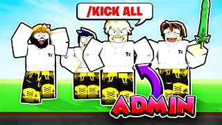 Roblox Bedwars But TEAM LEADER Use COMMANDS
