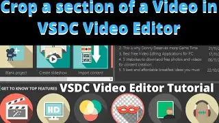 How to crop  a video using VSDC free video editor