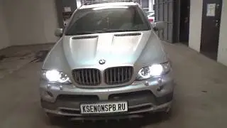 Улучшение света BMW X5 E53 . BI-LED вместо BI-XENON