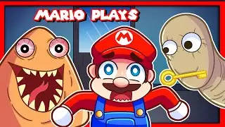 👲 ESCAPE SCARY POU.EXE [NEW UPDATE] | Mario Plays Bou's Revenge [SECRET ENDING]