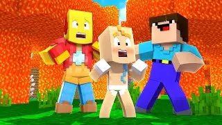 🔥🔥 MINECRAFT *But the LAVA RISES every SECOND* 🔥🔥