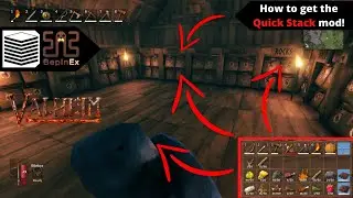 Valheim MODS : How to get one of my favorite simple mods - QuickStack! 🔴 ONLY REQUIRED CLIENT SIDE 🔴