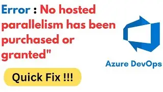 No hosted parallelism has been purchased or granted Error |  Fixed!!
