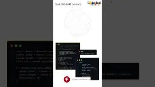 How to Create 3D Rotating Globe Using html CSS & JavaScript 