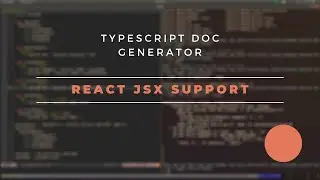 TypeScript doc generator: React JSX support