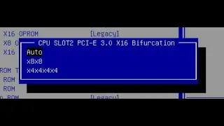 Как включить бифуркацию(bifurcation) PCI-E на Supermicro H11