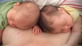 How to breastfeed newborn twins. #adorable