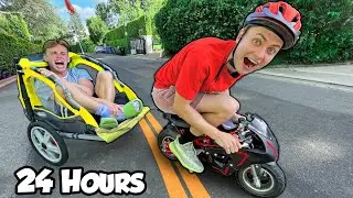 I Drove a mini bike 24hrs Hrs straight through Los Angeles!!