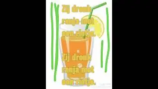 Zij dronkanja meteen rietje. Zij dronkanja meteen rietje. Zij dronkanja meteen rietje. Zij dronkanja