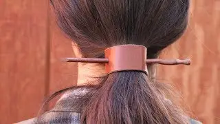 How to Make Leather Hair Barrettes