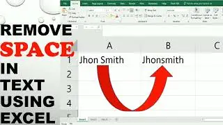 How to remove space in text using excel || Excel Formula to remove space || Excel Secrets