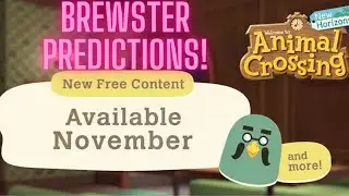 Animal Crossing New Horiozons Brewster and Direct Predictions!