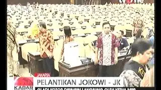 Gladi Kotor Pelantikan Jokowi JK Di Gedung MPR RI