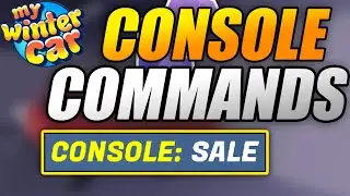 How to USE CONSOLE COMMANDS - CHEATS DEVELOPER COMMANDS - My Winter Car