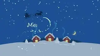 CUTE CHRISTMAS GREETING ANIMATION  -  XMAS VJ Loop - Christmas Loop