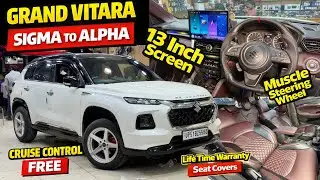 2026 Grand Vitara Sigma Convert Into Alpha Top Model | Grand Vitara Modified | Grand Vitara 2026