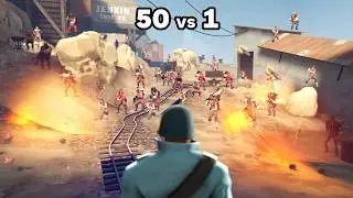I fought 50 Bots in TF2