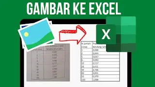 Merubah foto Jadi Tabel Excel