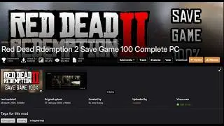 HOW DOWNLOAD AND INSTALL RDR2 100% SAVE GAME