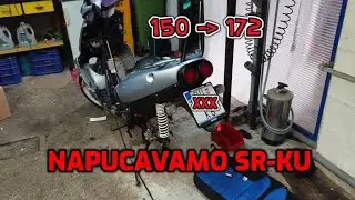 Aprilia SR 150 - Part I ; Kako složiti škare nosača mašine, Runner 50 airbox mod