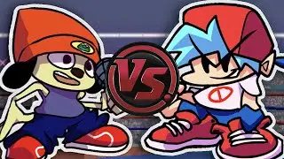 PaRappa vs Boyfriend! (PaRappa The Rapper vs Friday Night Funkin' Song) | CARTOON RAP ATTACK