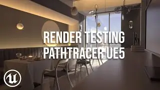 Restaurant interior render testing 